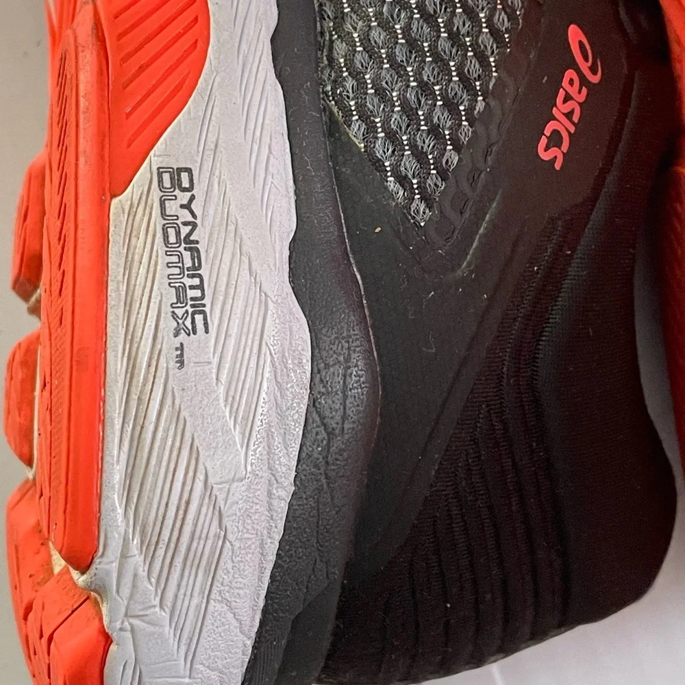 Asics black orange